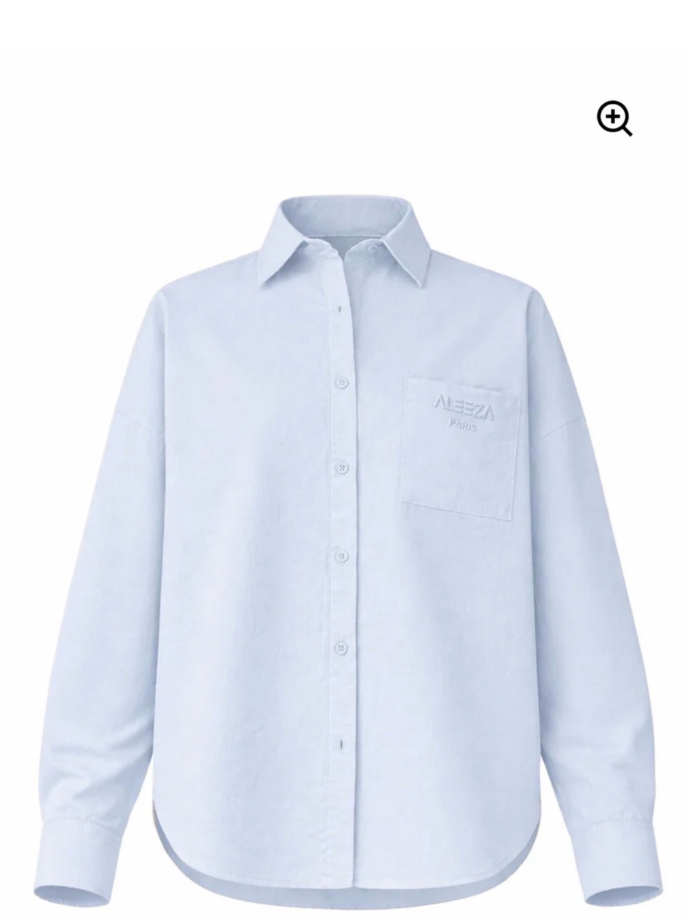 Aleeza Paris Urban Button Down Top in Blue